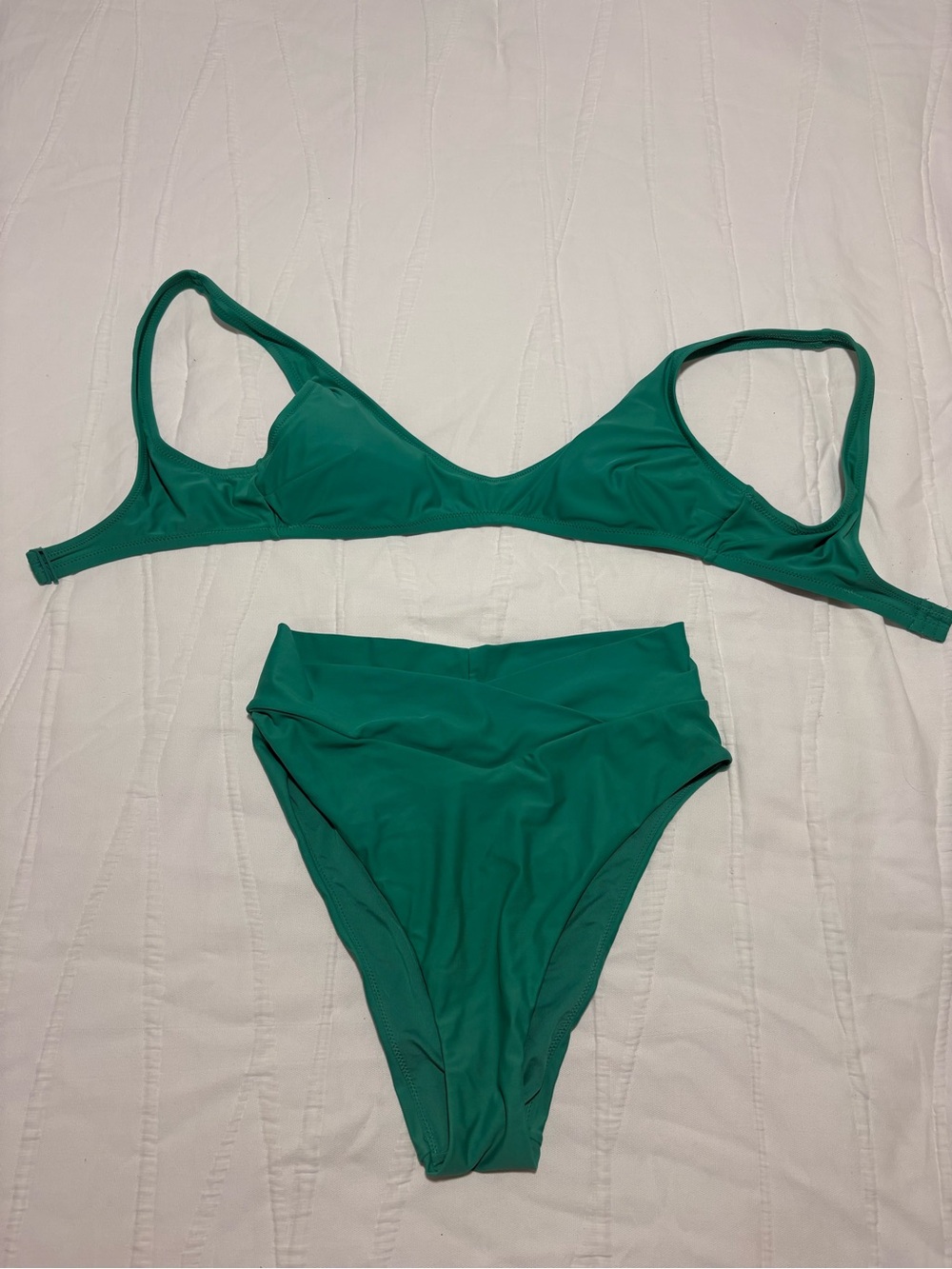 Teal High-Waist Bikini Set - Brand Unspecified